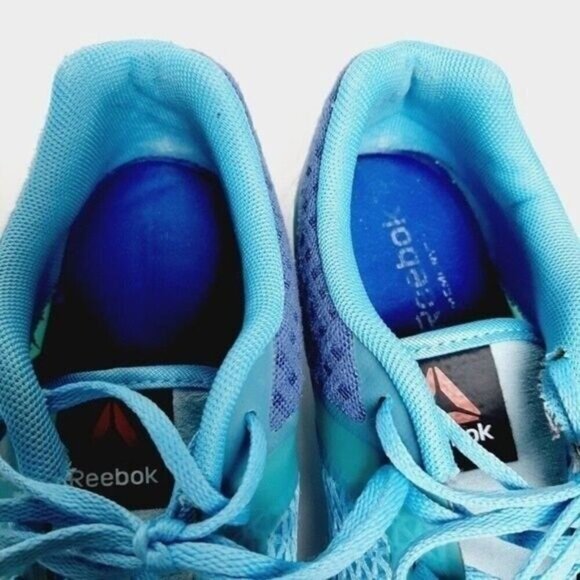Reebok Blue and White Athletic Shoes with Breathable Mesh smoothfuse technology - Picture 12 of 14